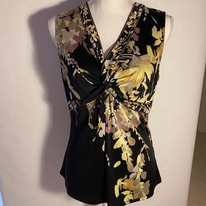 Elie Tahari Sleeveless Jersey Knit Blouse